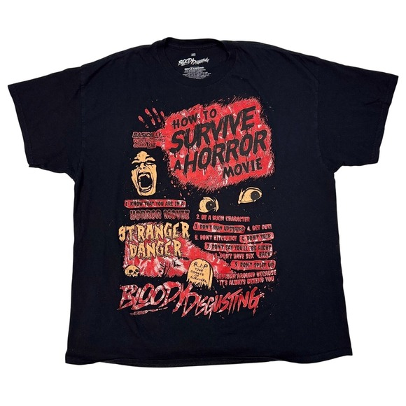 Ripple Junction Bloody Disgusting T-Shirt Mens Size XXL Horror Movie Graphic Tee - Picture 1 of 7